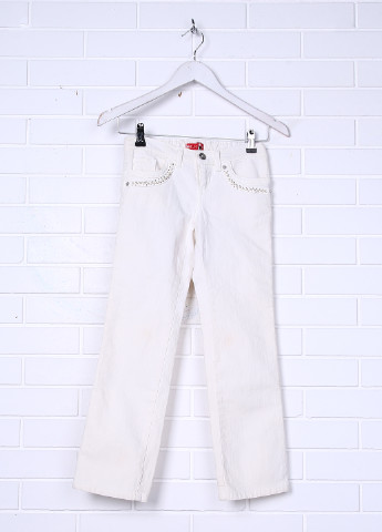Молочные демисезонные прямые джинсы Liu-Jo