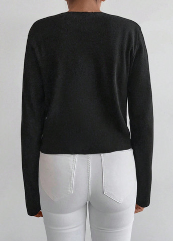 Чорний демісезонний джемпер джемпер SHEIN