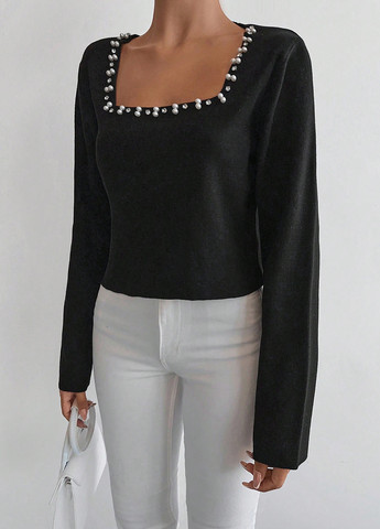 Чорний демісезонний джемпер джемпер SHEIN