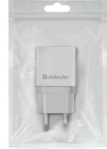 Зарядний пристрій EPA-10 white, 1xUSB, 5V / 2.1A (83549) Defender (216637994)