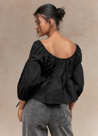 Чорна блуза SHEIN