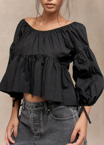 Чорна блуза SHEIN