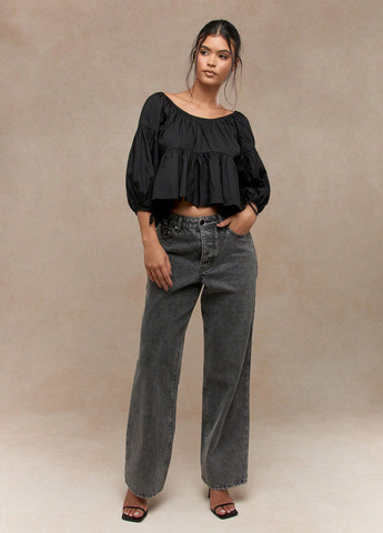 Чорна блуза SHEIN