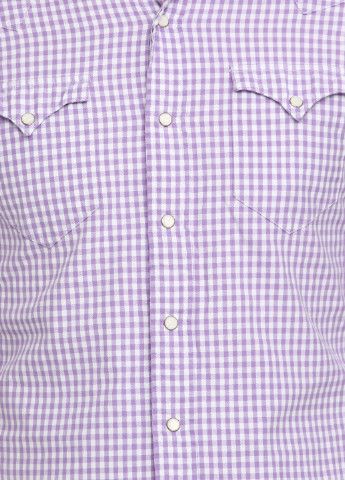 Сиреневая кэжуал рубашка в клетку Ralph Lauren с длинным рукавом