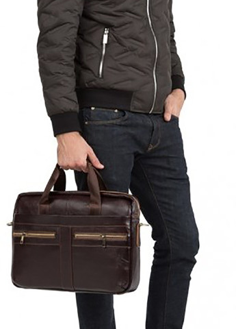Чоловіча шкіряна сумка 40х30х7 см Vintage (252127612)