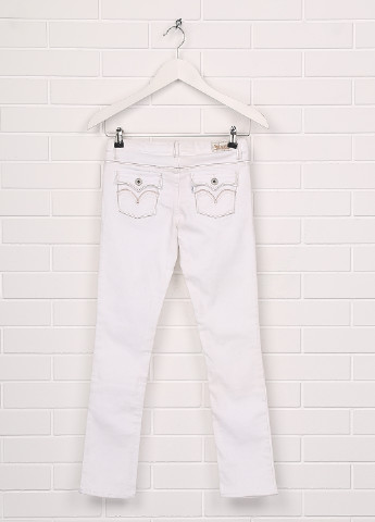 Белые демисезонные прямые джинсы Levi's