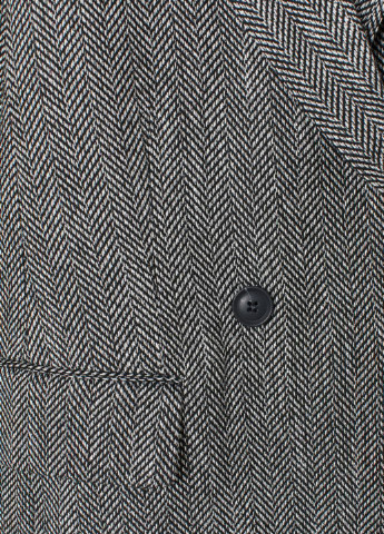 Графитовый женский жакет H&M геометрический - демисезонный