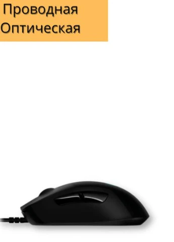 Проводная оптическая эргономичная мышь G407 черная (ЦУ-00030726) Logitech (254761186)