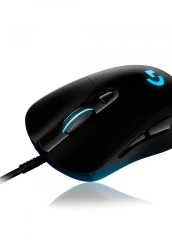 Проводная оптическая эргономичная мышь G407 черная (ЦУ-00030726) Logitech (254761186)