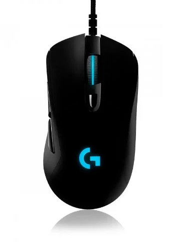 Проводная оптическая эргономичная мышь G407 черная (ЦУ-00030726) Logitech (254761186)