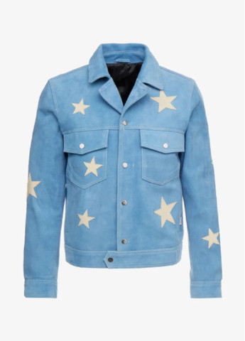 Голубая демисезонная куртка замшевая tiger of Sweden jeans
