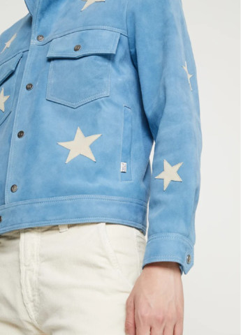 Голубая демисезонная куртка замшевая tiger of Sweden jeans