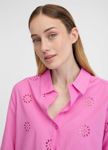 Розовая кэжуал рубашка однотонная Orsay