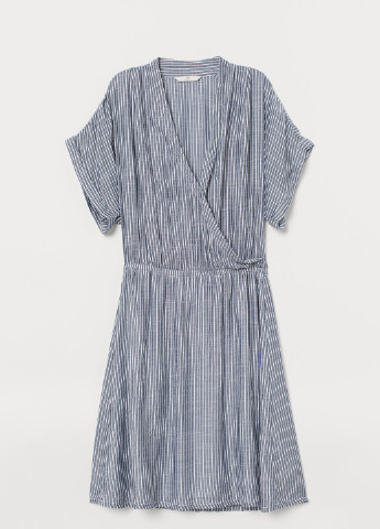 Сіра кежуал сукня H&M в смужку