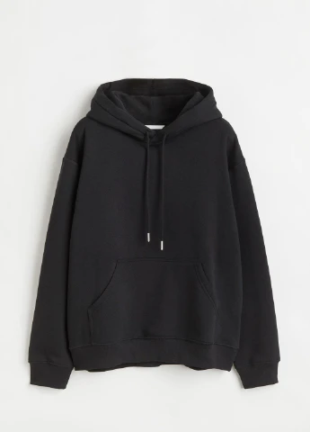 Худі фліс,чорний, H&M Basic (254769968)