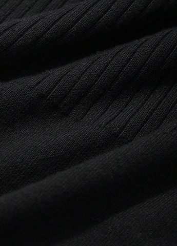 Чорна кежуал сукня годе SHEIN однотонна