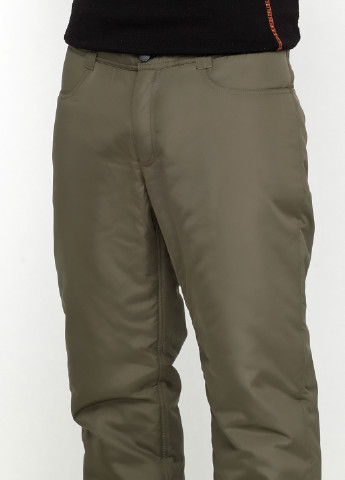 Темно-зеленые кэжуал зимние прямые брюки Finn Flare