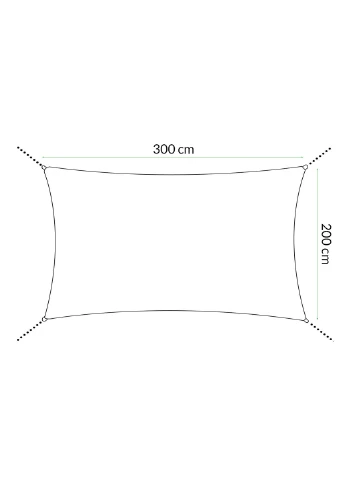 Тент-парус 3х2 м Springos (253490679)