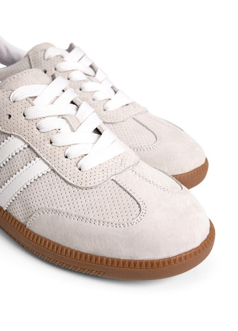 Серо-бежевые кеды Respect