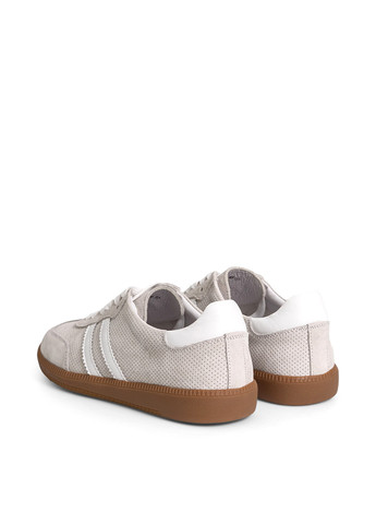 Серо-бежевые кеды Respect