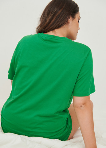 Зелена літня футболка NA-KD