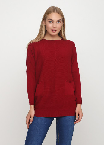 Бордовый демисезонный свитер M & D Fashion