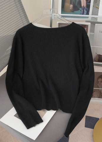 Чорний демісезонний джемпер джемпер SHEIN
