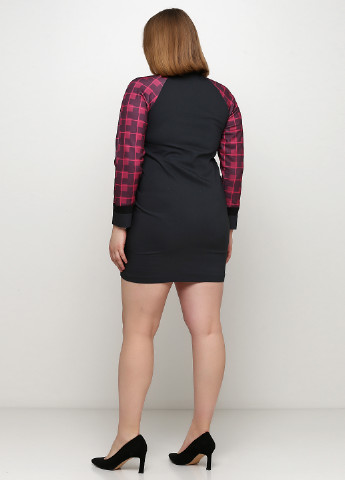 Темно-серое кэжуал платье Tuwe с геометрическим узором