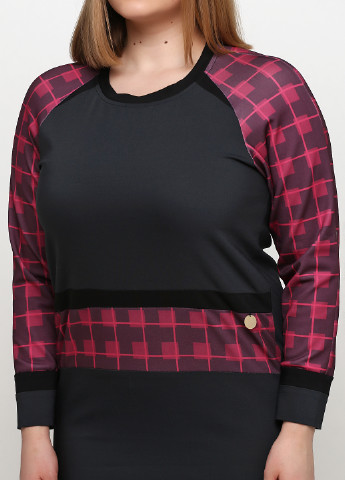 Темно-серое кэжуал платье Tuwe с геометрическим узором