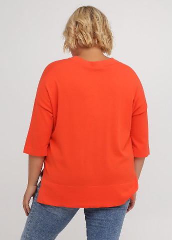 Оранжевый демисезонный пуловер пуловер Rodier