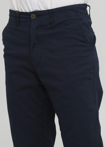 Темно-синие кэжуал демисезонные чиносы брюки Zara