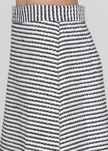 Черно-белая кэжуал в полоску юбка Vero Moda а-силуэта (трапеция)
