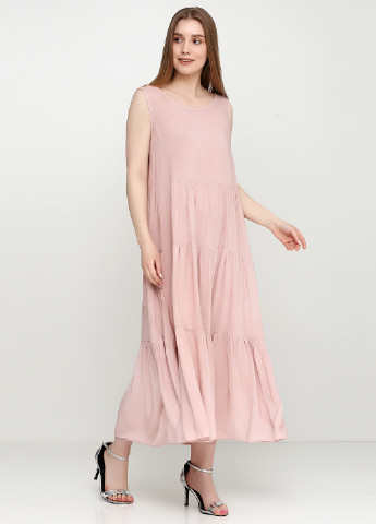 Светло-розовое кэжуал платье New Line однотонное