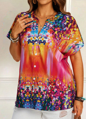 Комбинированная блуза SHEIN