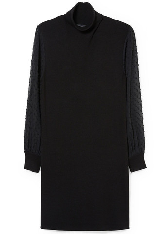 Чорна кежуал сукня сукня-водолазка C&A однотонна