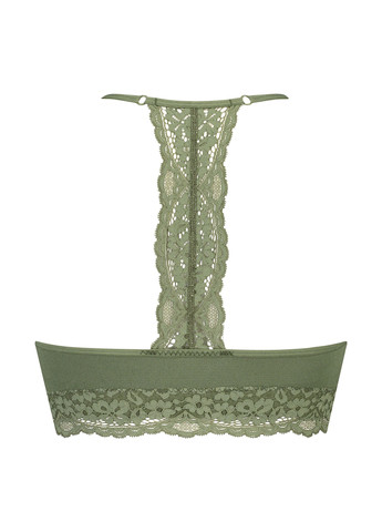 Хакі топ бюстгальтер Hunkemoller без кісточок поліамід