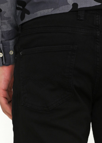 Черные демисезонные со средней талией джинсы Madoc