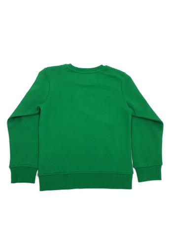 H&M свитшот новогодний зеленый кэжуал хлопок