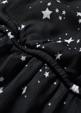 Черное кэжуал платье на запах C&A звезды