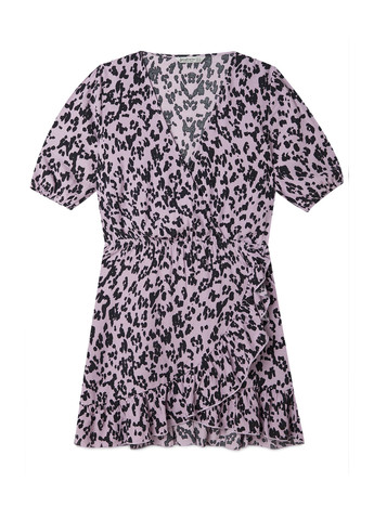 Фіолетова кежуал сукня кльош Stradivarius тигровый