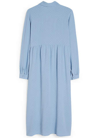 Блакитна кежуал сукня сукня-сорочка C&A однотонна