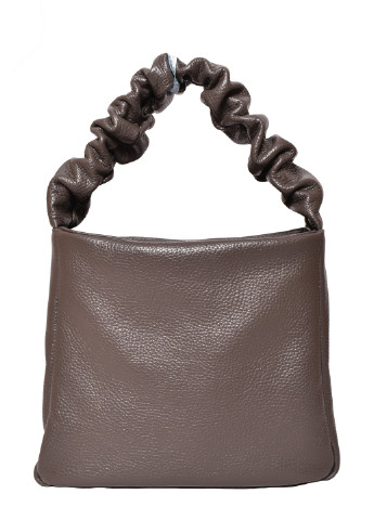 Сумка ARTiS Bags однотонная серо-коричневая кэжуал