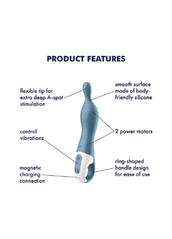 Вібратор для точки А A-Mazing 1 Blue Satisfyer (254734195)