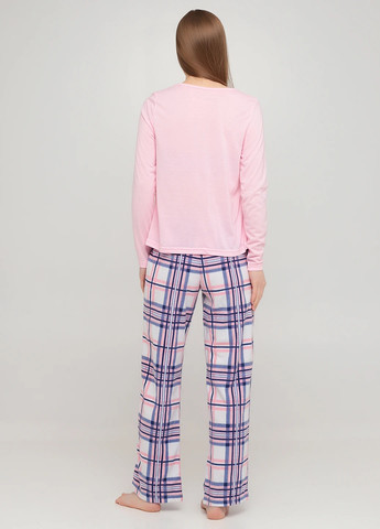 Светло-розовый демисезонный комплект (лонгслив, брюки) Studio