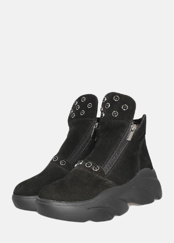 Зимние ботинки re1680-21968-11 черный El passo из натуральной замши