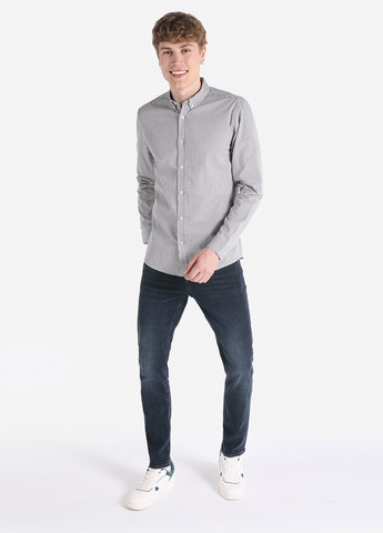 Серая кэжуал рубашка в клетку Colin's