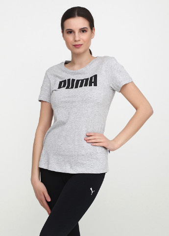 Світло-сіра всесезон футболка з коротким рукавом Puma