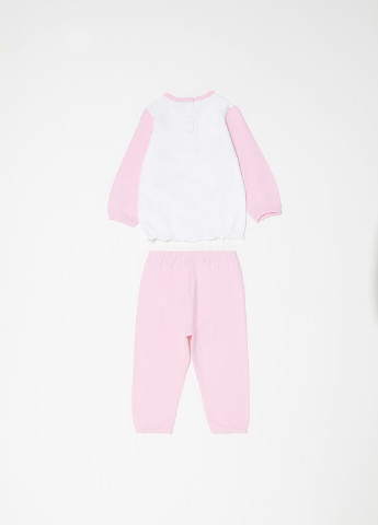 Розово-лиловая всесезон пижама (лонгслив, брюки) реглан + брюки Oviesse