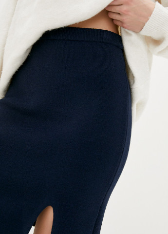 Темно-синяя однотонная юбка Sewel
