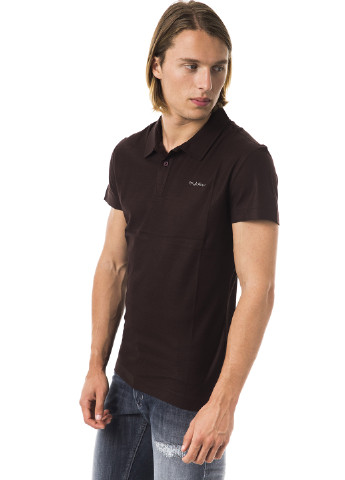 Черная футболка-поло для мужчин Byblos однотонная